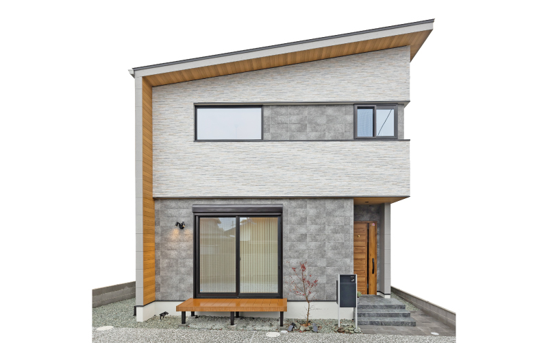 光が降り注ぐスリット階段のある家 の画像9